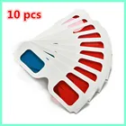 EastVita 10 шт.лот универсальные бумажные 3d-очки Anaglyph бумажные 3D очки для просмотра Anaglyph красноесинее 3D стекло для видео EF r20