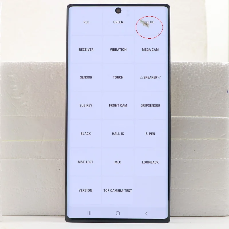 Pantalla LCD Original para Samsung Galaxy Note 10 N970F N9700, digitalizador de pantalla t&aacute;ctil, montaje de pantalla Lcd con puntos, 10 SM-N970F/DS-3