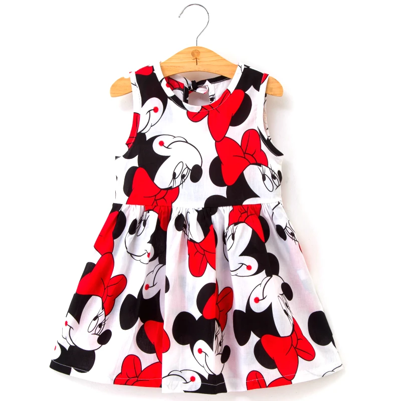 Girl Dress Cute 2020 Cotton Sleeveless Flower Print and Linen Floral Baby Spring Summer Dresses for Girls | Детская одежда и обувь