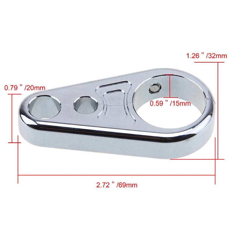 POSSBAY 1 &quotCNC алюминиевый держатель для Руля Мотоцикла трос сцепления тормозной