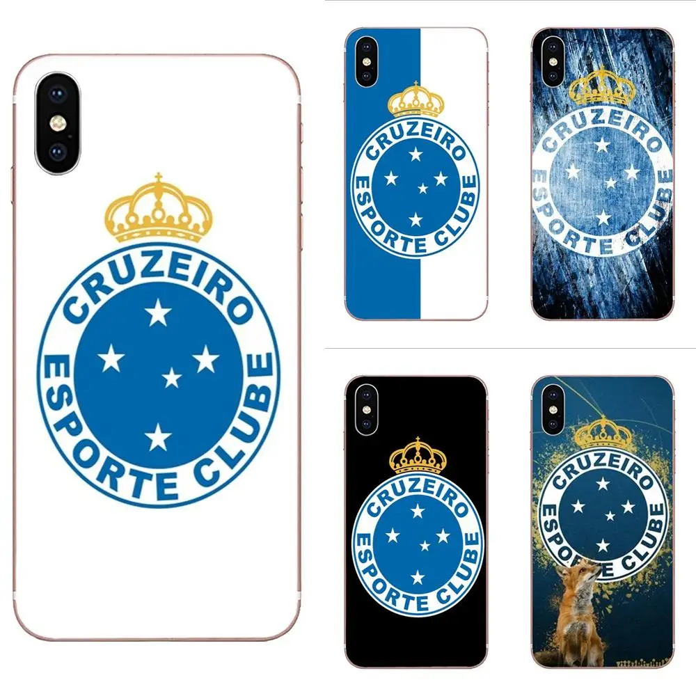 Футбольный логотип Cruzeiro для HTC Desire 530 626 628 630 816 820 830 One A9 M7 M8 M9 M10 E9 U11 U12 Life Plus мягкий