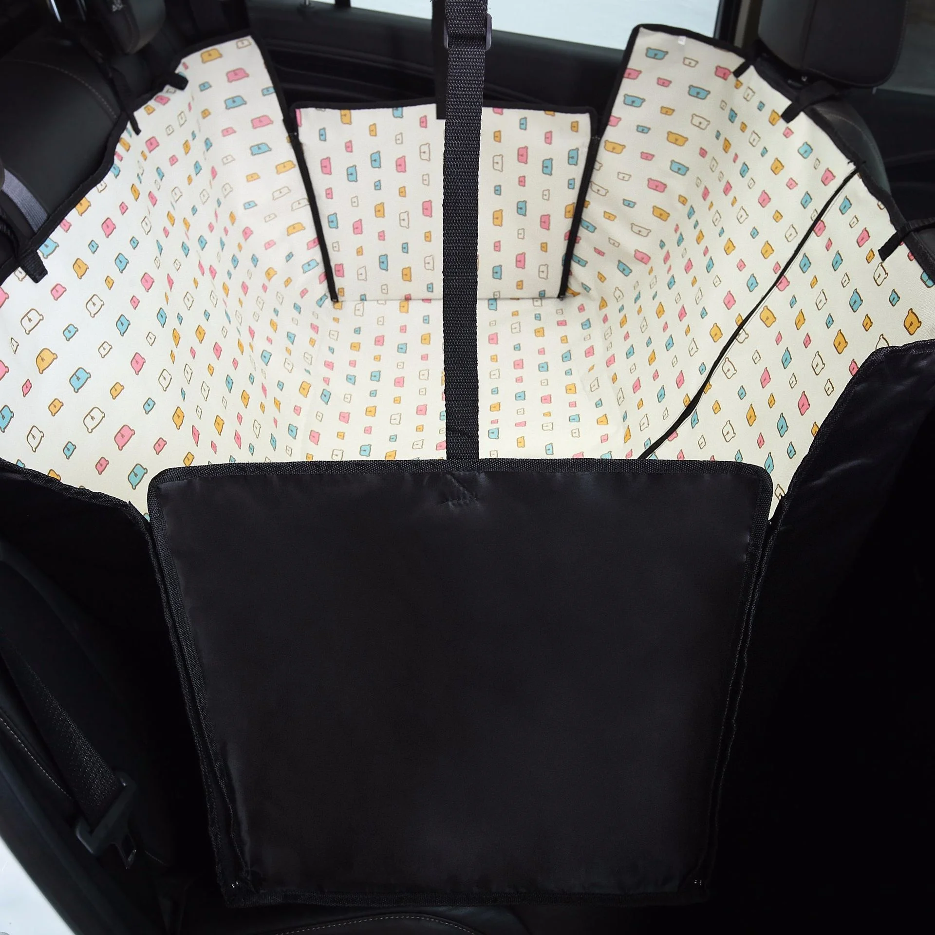 

BPS Dog Car Seat Cover Cotton Waterproof Comfortable Pet Carrier Car Travel Mattress Foldable for Traveling Back Seat Cover