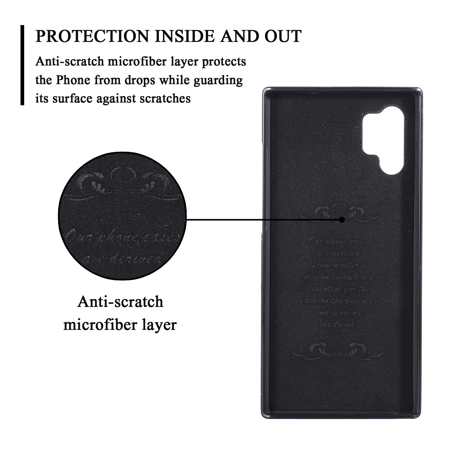 Applicable to Samsung Note10 plus business PU cowhide protective cover Note+ 5G version card back luxury case |