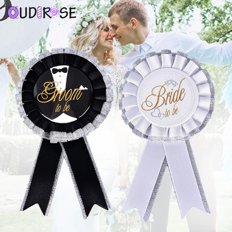 Черный Жених Белая невеста быть значок DIY девичник вечерние принадлежности