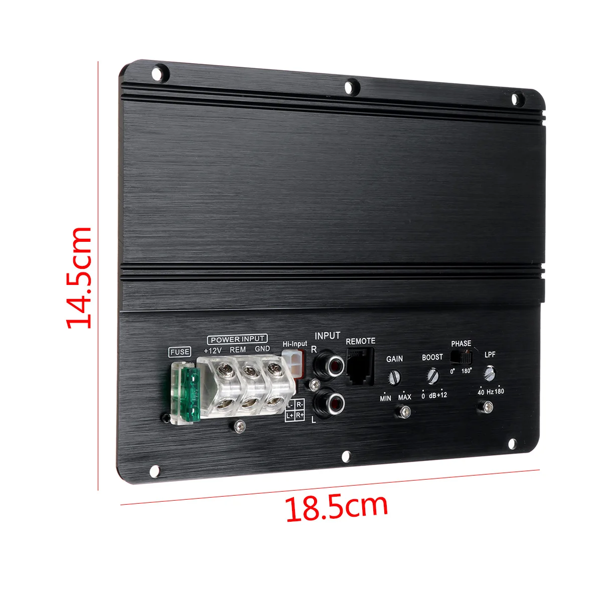

12V Car Stereo Amplifier 2 Channel Aluminum Amp Audio Auto Bass Speaker Amplifier Car Surround Sound Speaker Subwoofer Amp