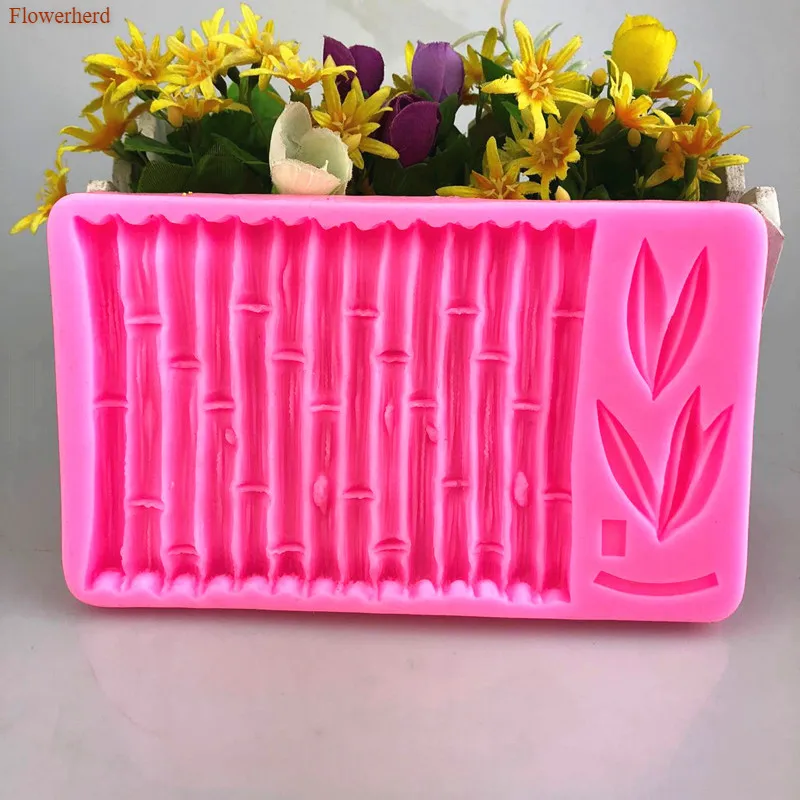 New Cake Decorating Tools Bamboo and Leaves Fondant Silicone Mold DIY Chocolate Biscuit Birthday Wedding Decorations | Дом и сад