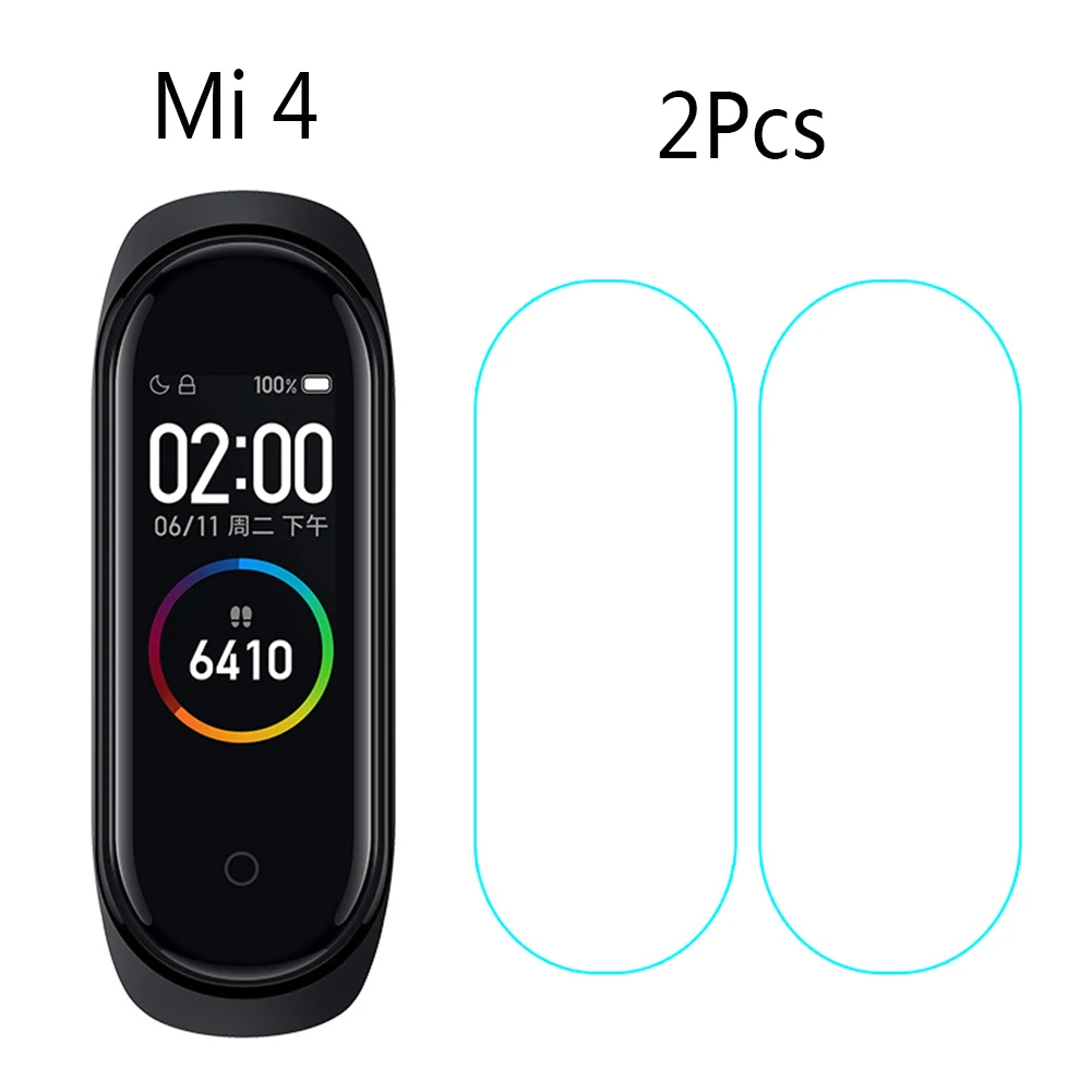 1/2/3/4/5 шт Экран-протектор пленки Смарт Браслет для Xiaomi 4-браслет Защитная Плёнки для mi Группа 4 умный ремень аксессуары