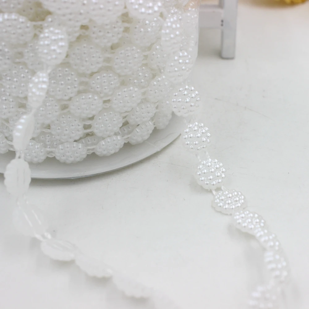 Разноцветные Бусины из АБС-пластика 4-15 м имитация жемчуга отделка цепочки для