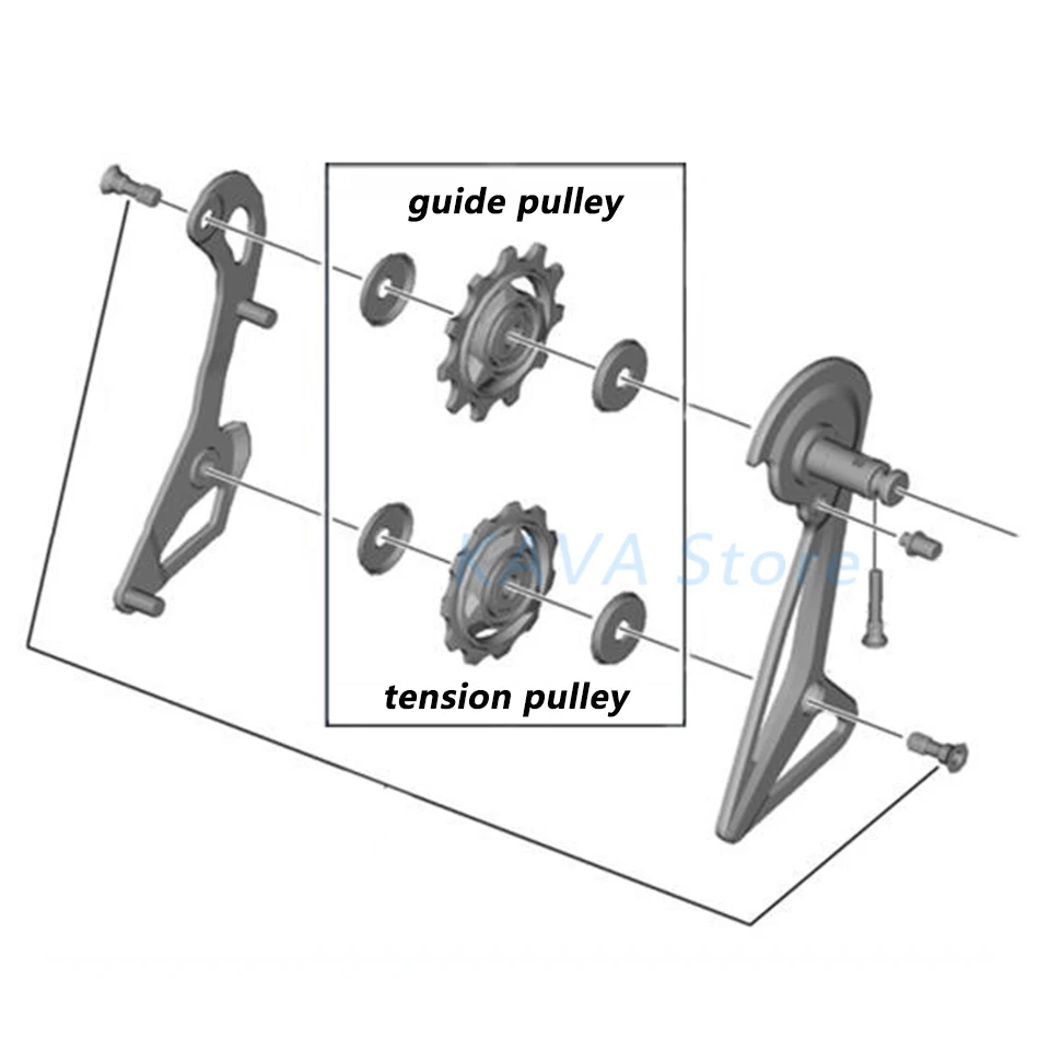 Комплект направляющих шкивов заднего переключателя передач Shimano 11T для RD