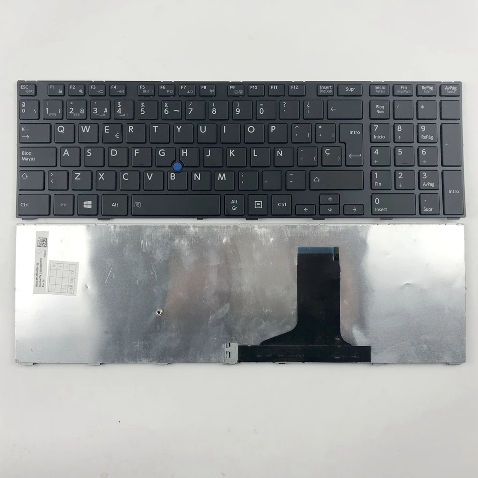 Французская латинская клавиатура с подсветкой для ноутбука Toshiba Tecra W50 A A50 черный