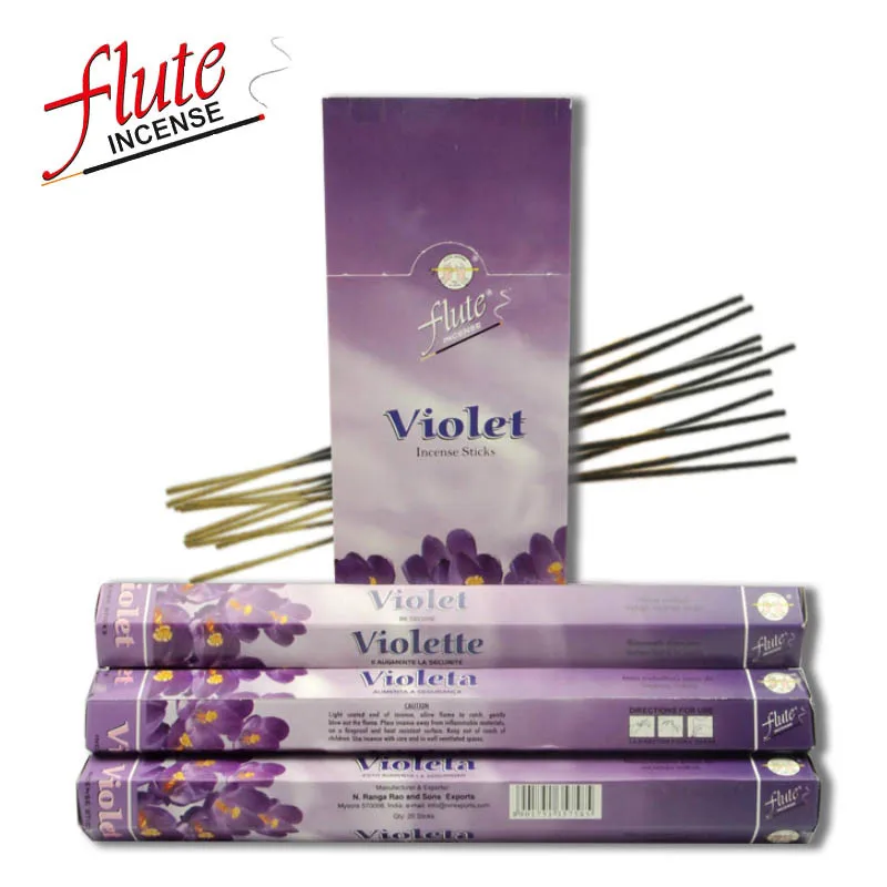 Violet Флейта 120 палочки/упаковка Kamasutra человек специи Порошковая палочка ладан ручной работы из индийского сжигания в офисе для медитации - Аромат: Violet