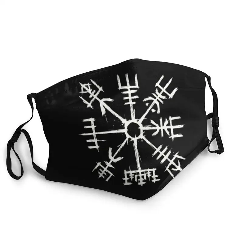 

Viking Compass Vegvisir Non-Disposable Mouth Face Mask Unisex Adult Mask Anti Haze Dustproof Protection Cover Respirator Muffle