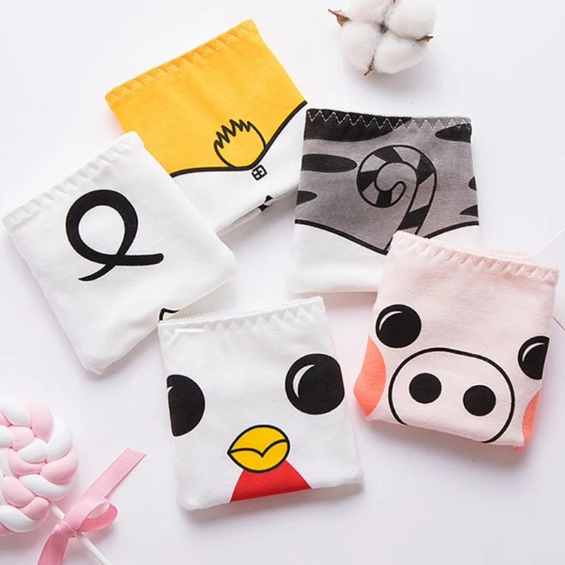 Женские сексуальные трусики милые 3D Мультяшные принты нижнее белье женские