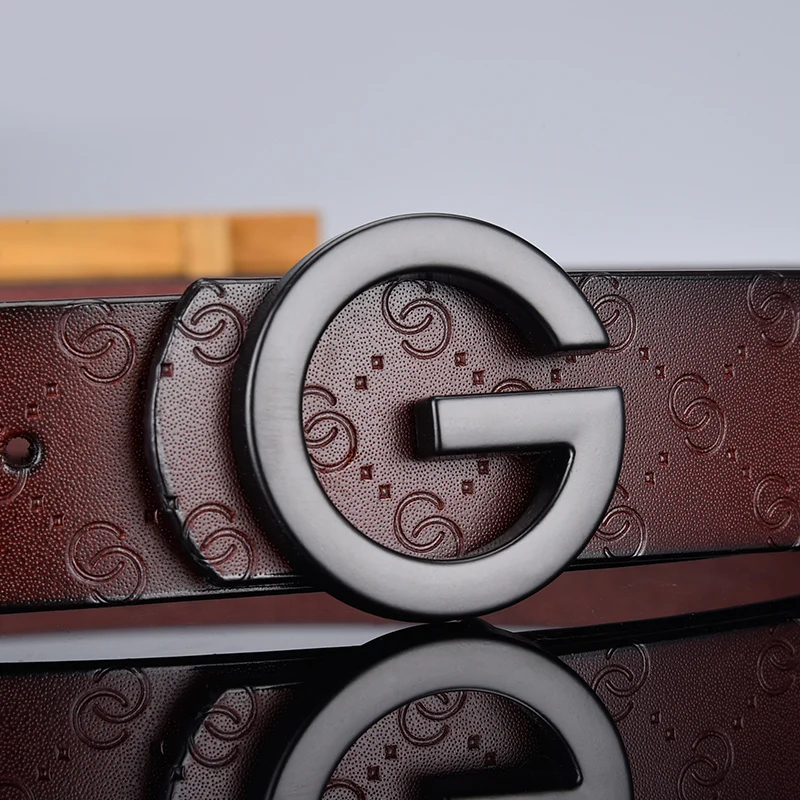 Горячая Распродажа G гладкая застежка роскошные ремни из натуральной воловьей