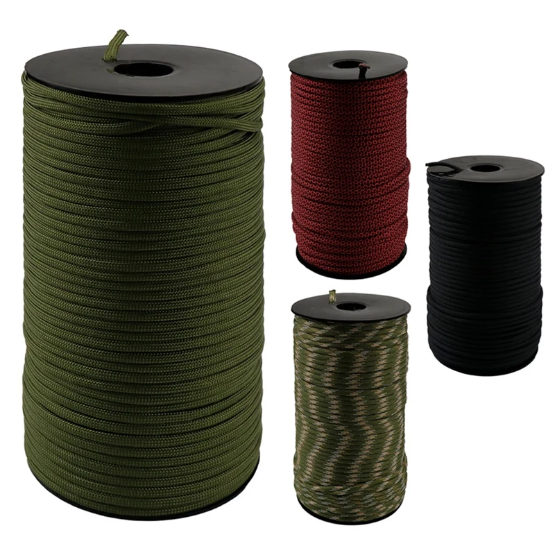 

Paracord 550 4mm Rope 100M Paracord Survival Parachute Cord Lanyard Rope Climbing Camping Survival Equipment Kit