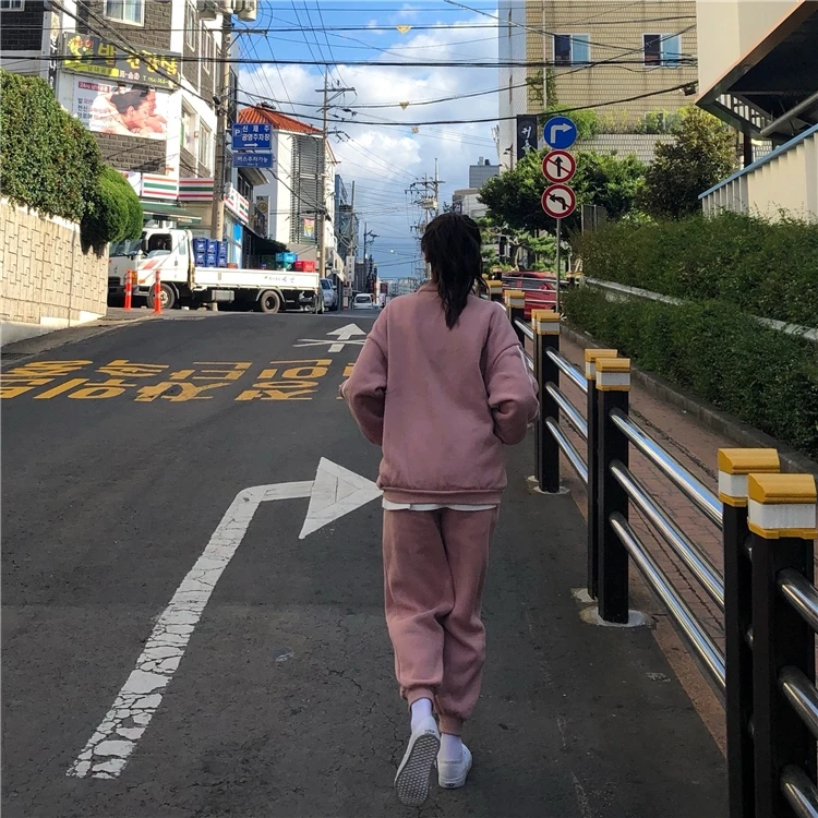 Женский спортивный костюм с воротником стойкой Colorfaith повседневный плотный