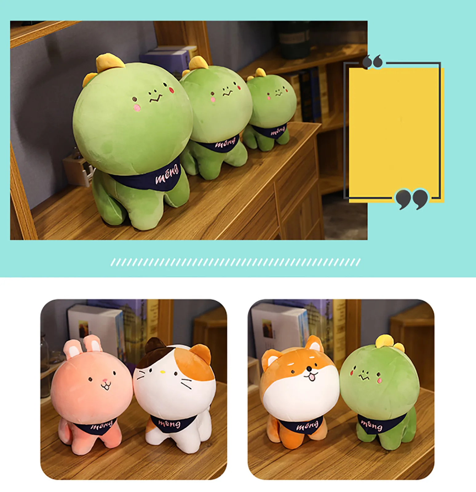 

Adorable Animal Plush Toys Accompanying Sleep Pillow Anime Small Animal Soft Pillow Children Plush Toys