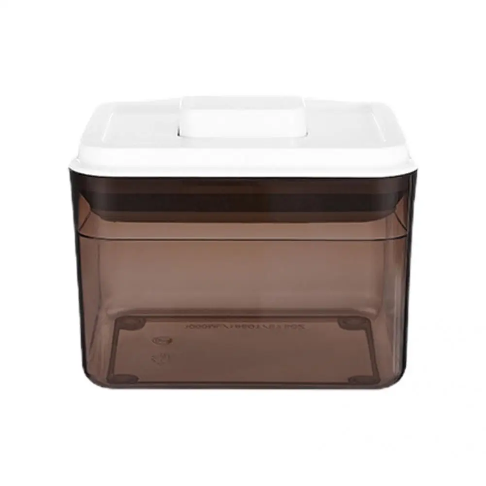 

Lightweight Fashion Press Type Square Food Sealed Box Container 2 Colors Food Container Simple for Household