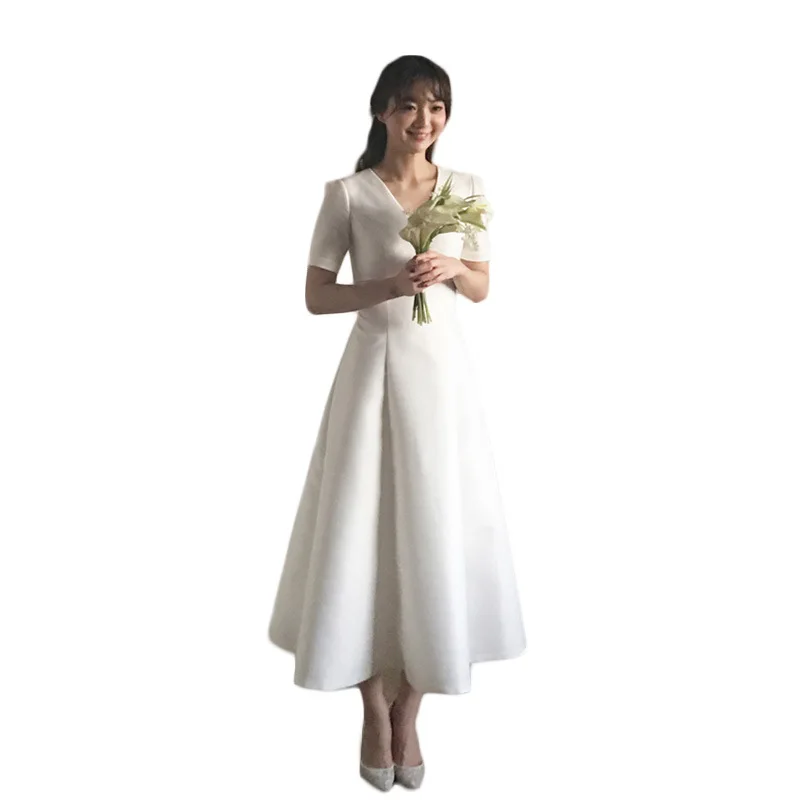 Легкое свадебное платье для путешествий новинка 2020 невесты корейский стиль