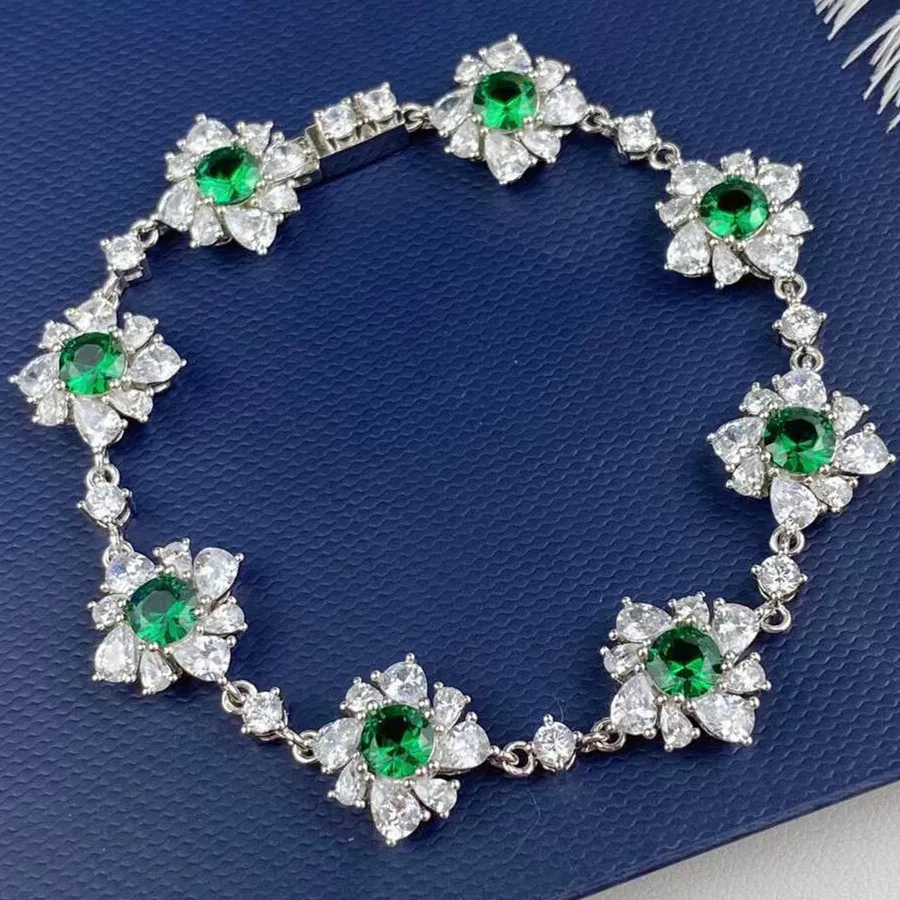 

Designer Fashion 925 Sterling Silver Jewelry 3A Cubic Zirconia Party Bracelet