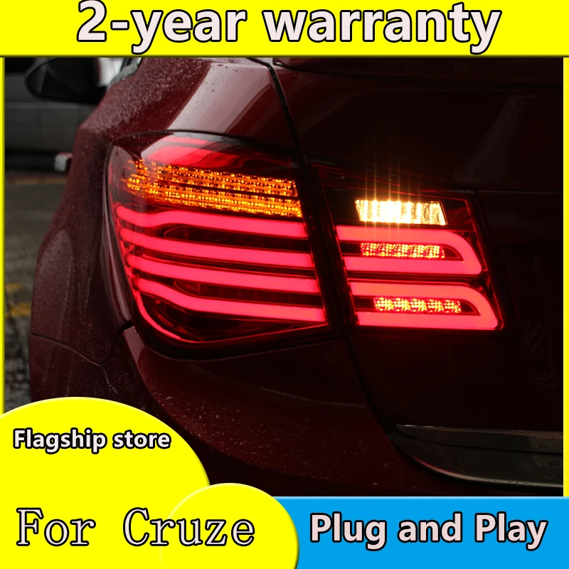 Стайлинг автомобиля для Chevrolet Cruze задние фары 2009-2014 светодиодный ная задняя фара +