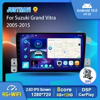 android 10 0 car radio rear gps for suzuki grand vitra 2005 2015 auto player bluetooth dsp carplay stereo obd no dvd 9 tools cd