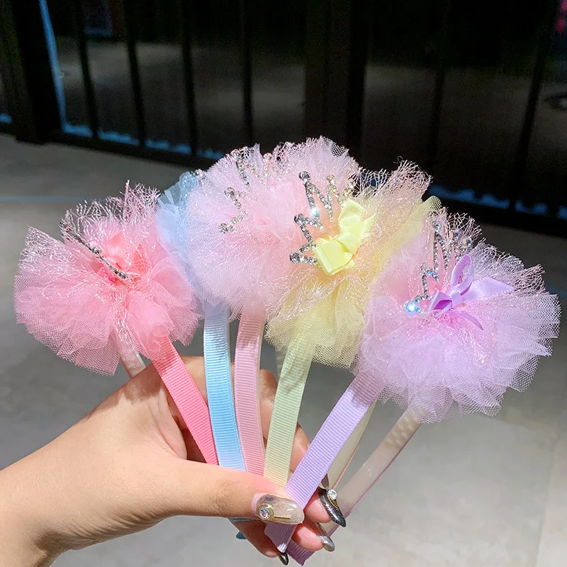 Новинка милый ободок для волос с жемчужинами стразы корона украшение подарок