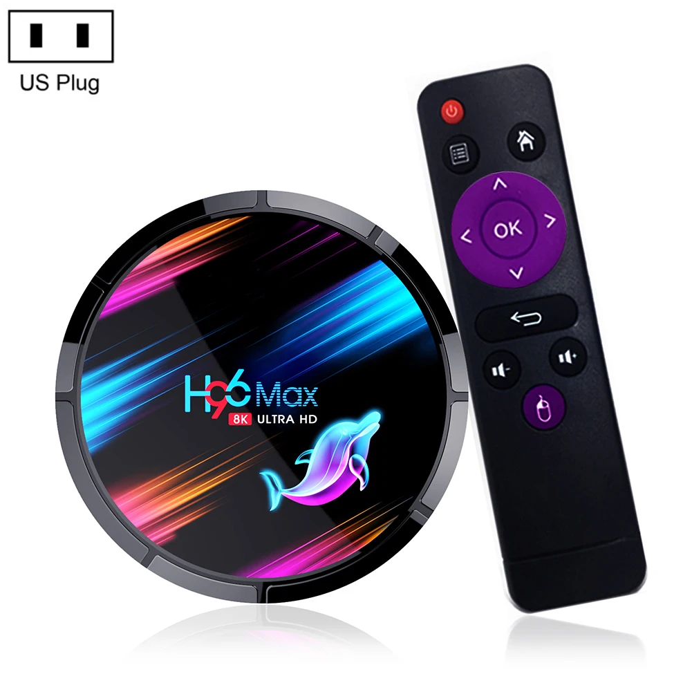 ТВ-приставка H96 MAX X3 Android TV Box 9 0 4G 128G 4 + 64 ГБ S905X3 1080P H.265 4K Google Store Netflix Youtube H96MAX |