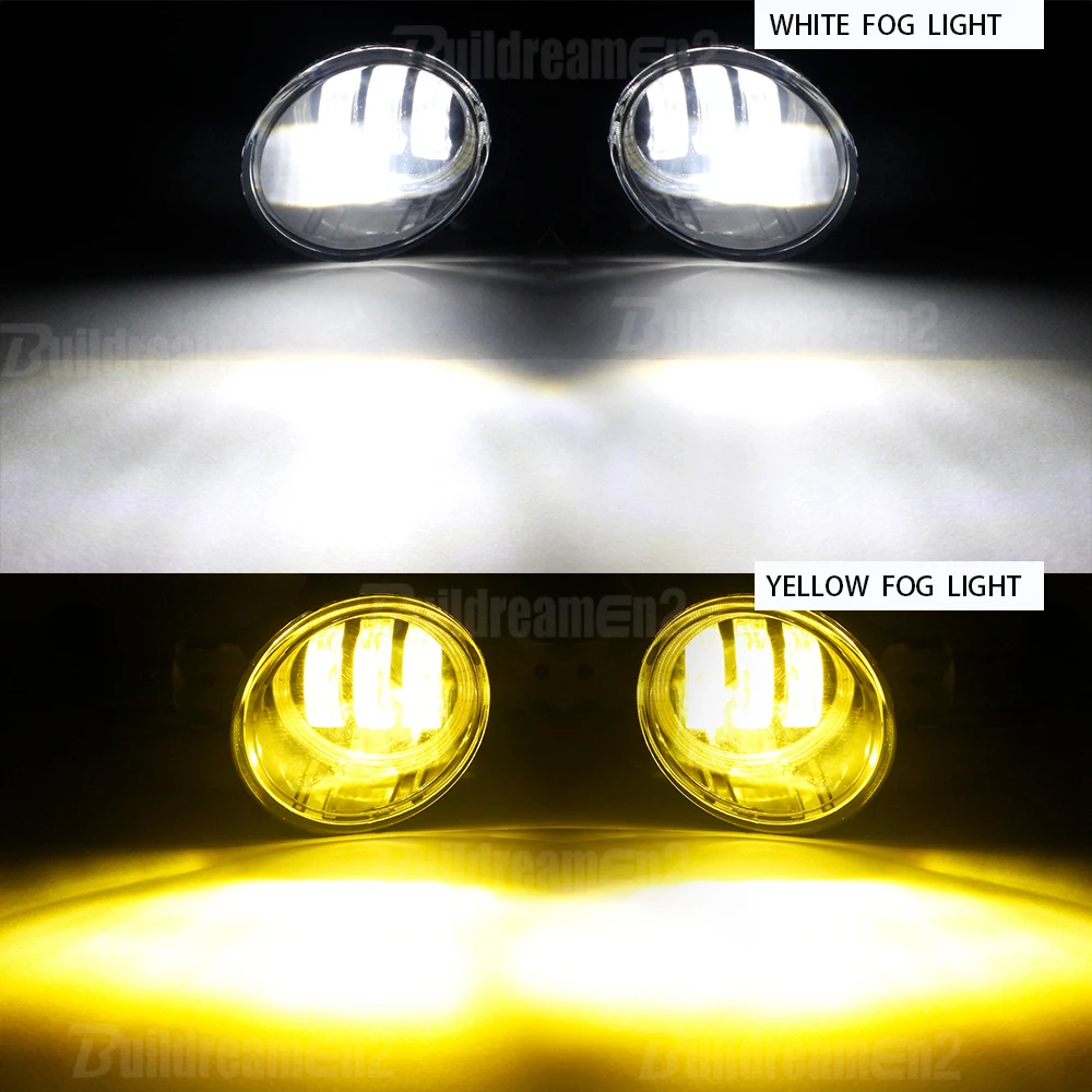 2 X Car Angel Eye Fog Light LED Lens DRL Driving Lamp 30W For Nissan Almera X-Trail Altima Pathfinder March Maxima Primera | Автомобили и