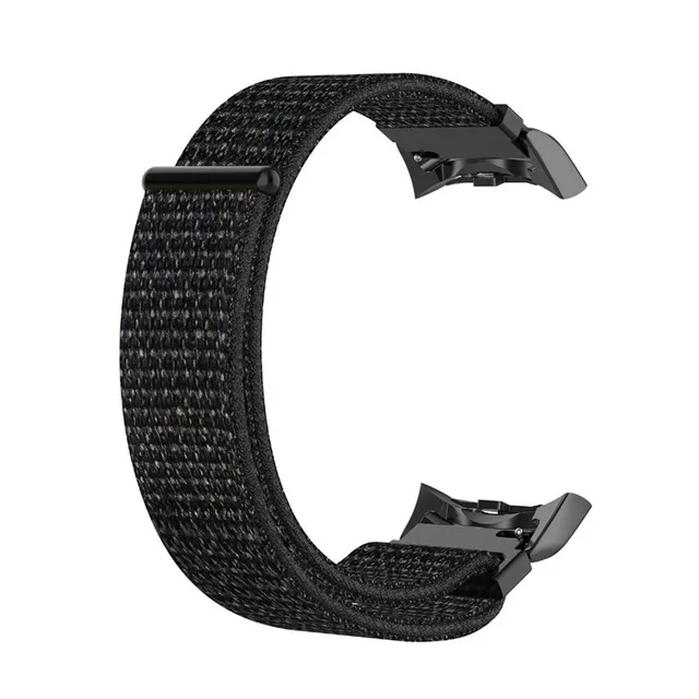 black Нейлоновый сменный ремешок для наручных часов ремешок для samsung gear Fit2 SM-R360 SM-R365 gear Fit 2 Pro Смарт Браслет аксессуары - Цвет: black