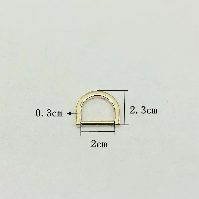 30Pcs 20mm Inner Dia Metal D Ring Diecast Hook Buckles for Bag Strap Clasps Keychain DIY Handbag Clothing Hardware Accessories