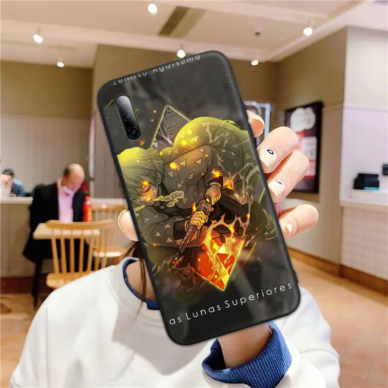 

Demon Slayer Agatsuma Zenitsu Phone Case for Xiaomi mi 11 ultra 10t A1 A2 I6 5x smart 8 9 SE 8 LITE MAX2 Funda coque cover