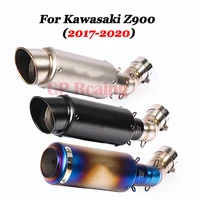 slip on for kawasaki z900 ninja900 2017 2020 motorcycle gp exhaust escape moto modified middle conncetion link pipe full system