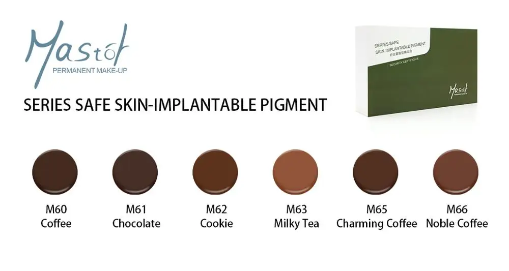 Порошок 3D Mastor микроблейдинг Омбре коричневый кофейный пигмент для перманентного