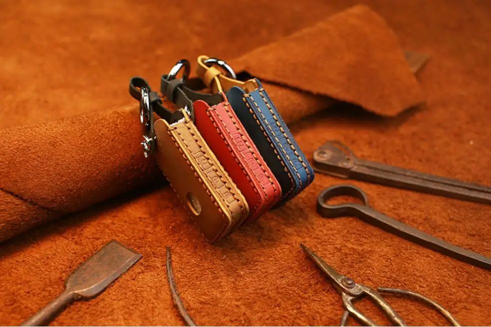 Автомобильный чехол для ключей ручной работы из натуральной кожи Mazda 3 Alexa CX-3 CX4 CX5