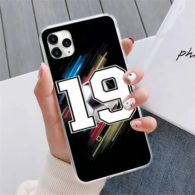 

Football Lucky number And letter Phone Case For iphone 12 5 5s 5c se 6 6s 7 8 plus x xs xr 11 pro max mini