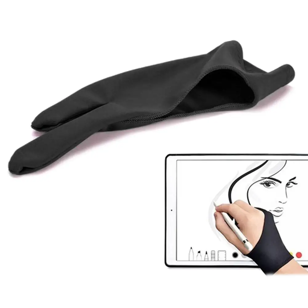 

1Pc Anti-fouling Two Finger Glove for Artist Drawing Pen Graphic Tablet Pad