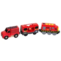 novelty railway locomotive magnetically electric train toy fire truck toys safe magnetic locomotive set for children kids gifts