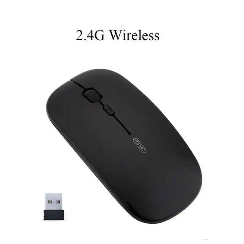 

Inphic PM1 2.4G Bluetooth Wireless Matte Mouse For Laptop Computer