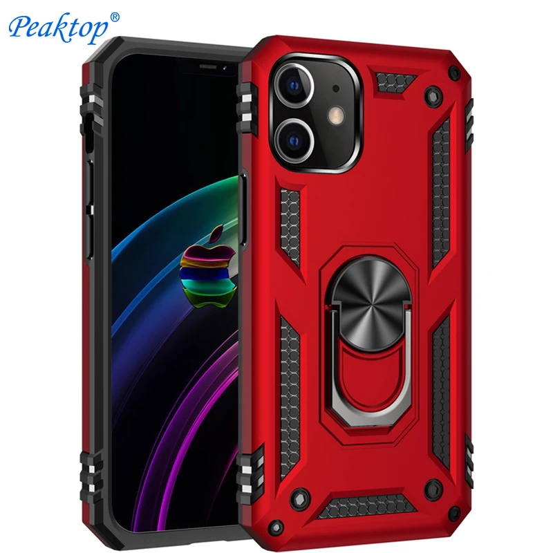 

Сержант для телефона повышенной прочности с протекторным рисунком и чехол для iPhone 12 12 мини военного класса против падения магнитный держат...