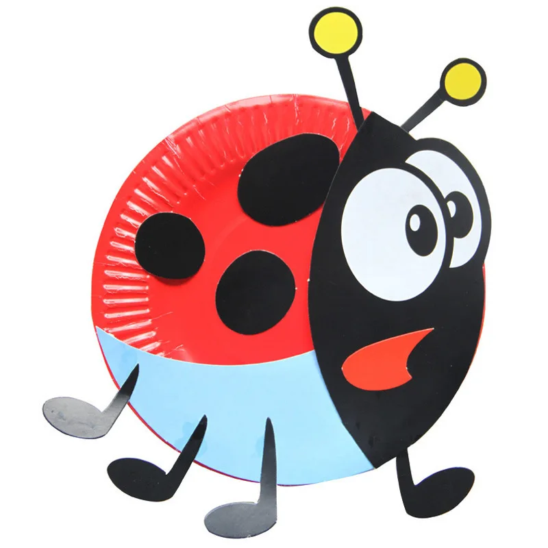 Мультяшные животные бумажные тарелки для рисования ручная работа игрушки