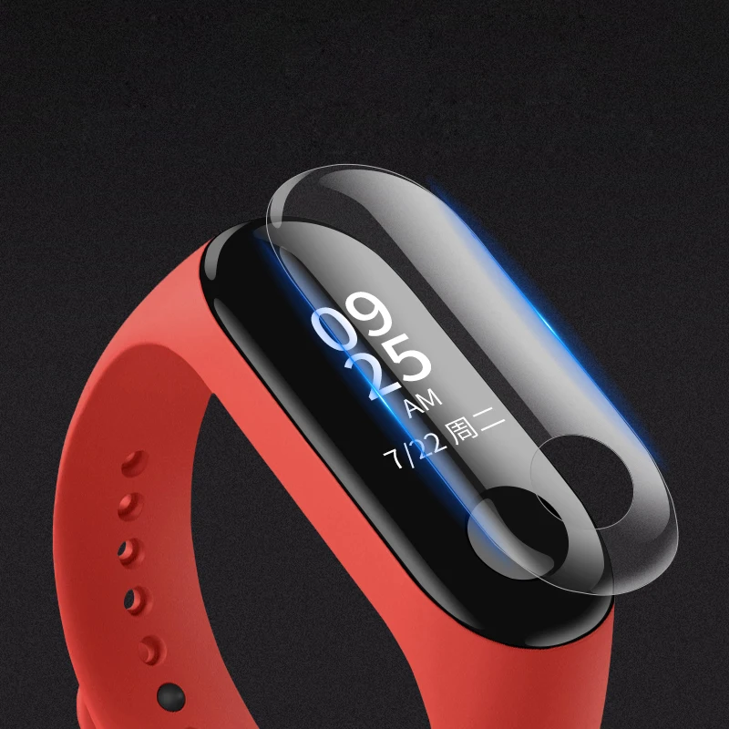 Браслет для Xiaomi Mi Band 3 4 спортивный силиконовый ремешок часов xiaomi mi band 2 с защитной