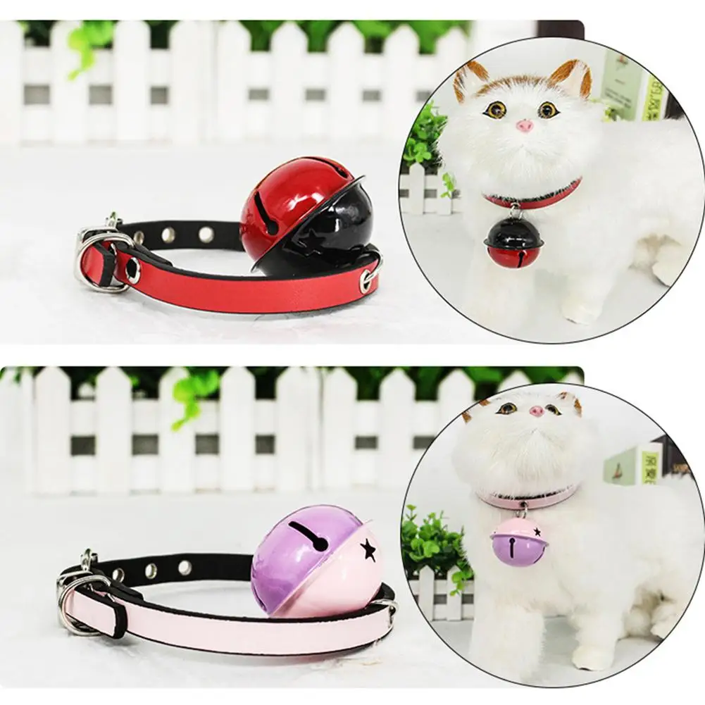 Pet Ошейники для щенков собак ведет с большой колокольчик Регулируемый