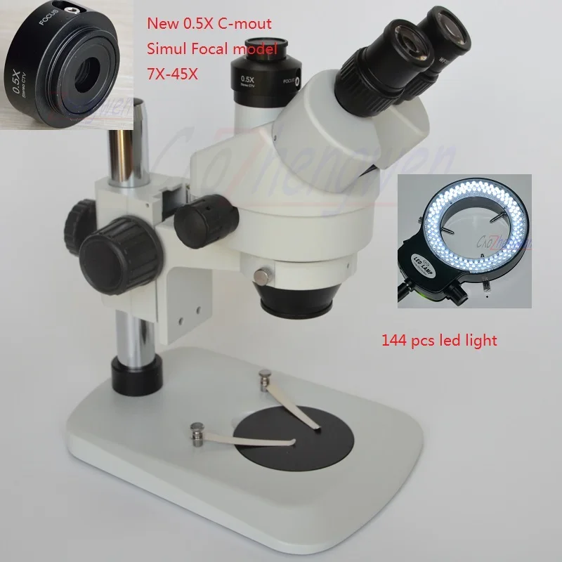 FYSCOPE Новый адаптер камеры 7X-45X столб Сектор База симул фокусное тринокулярное