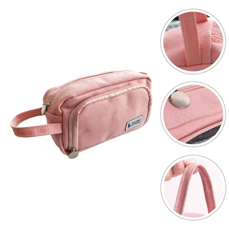 

1pc Practical Delicate Durable Creative Convenient Pen Bag Stationery Bag for School