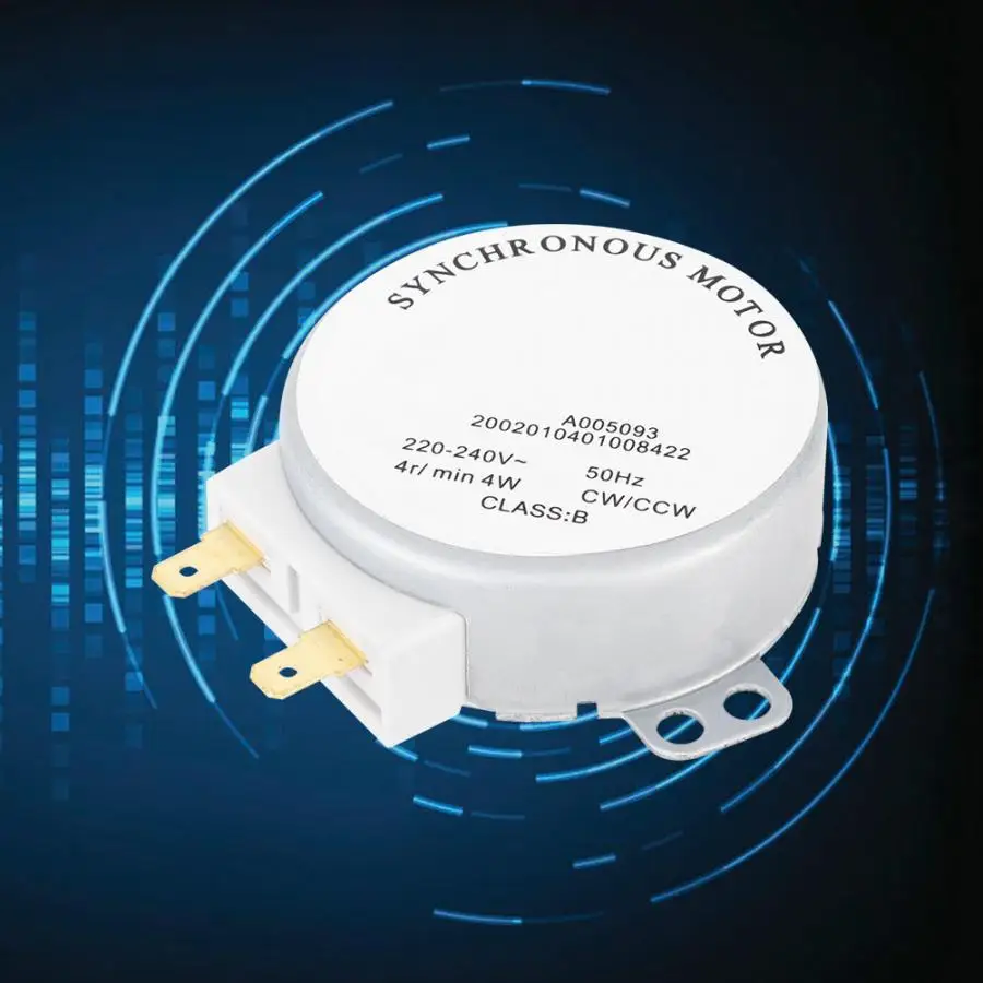 TYJ50-8A7 Микро Синхронный двигатель AC 220-240V 4RPM CCW/CW для реверсивного синхронного