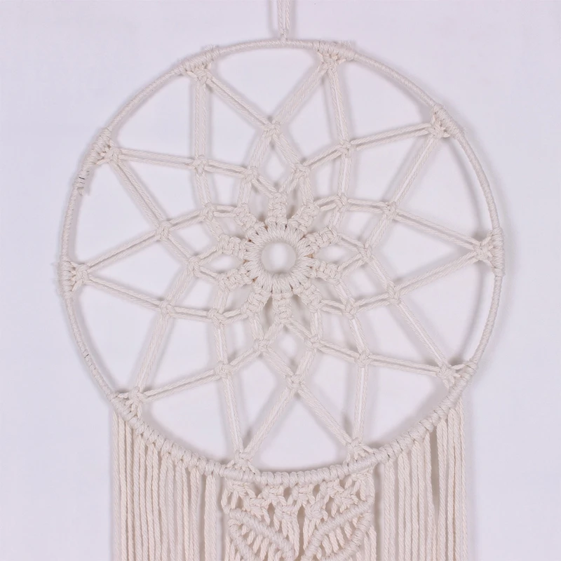 

Macrame Wall Hanging Leaves Tapestry Boho Woven Cotton Dream Catcher Pendants 87HA