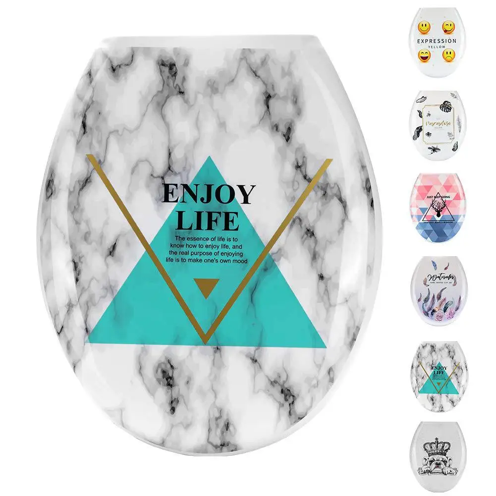 Крышка сиденья унитаза крышка U Тип Толстая Замена Универсальный Туалет PP доска