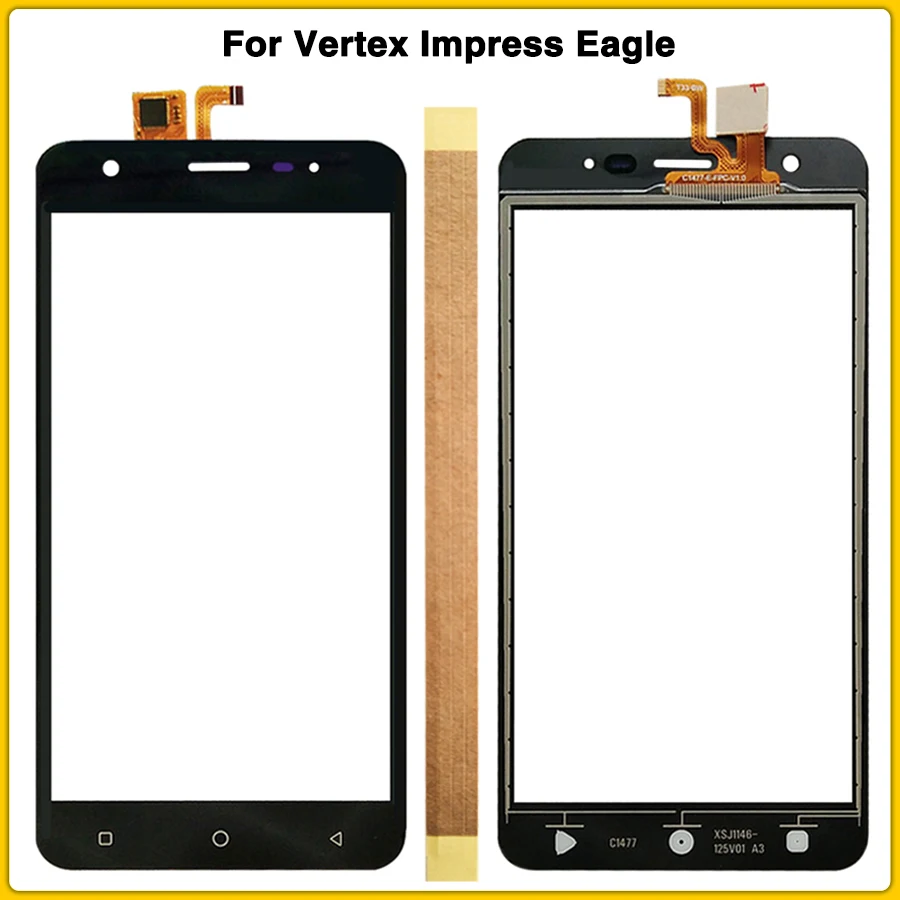 Сенсорный экран Eagle Для Vertex Impress Eagle Сенсорная панель дигитайзер Сенсорная передняя стеклянная линза