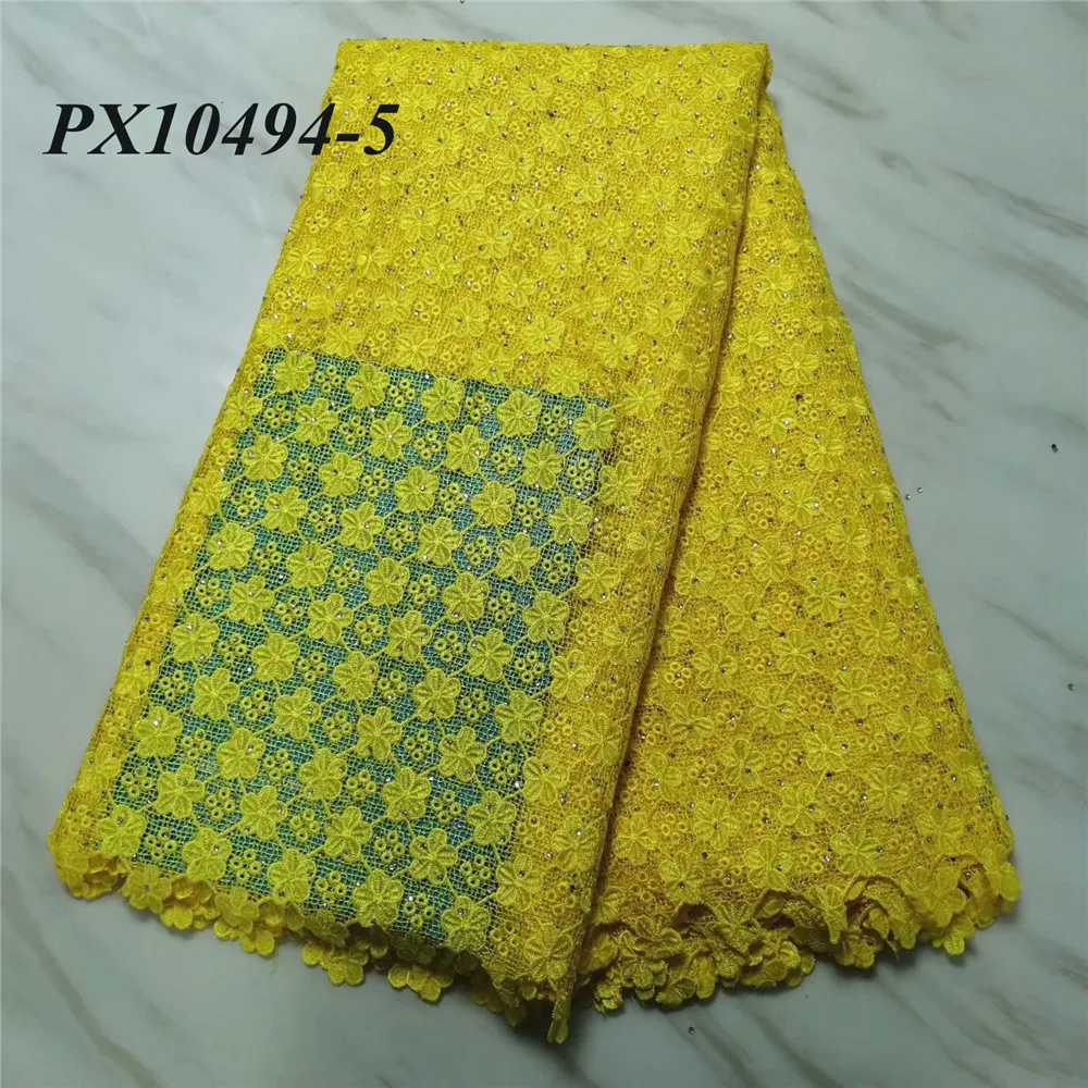 Последняя африканская кружевная ткань желтое золото платье швейцарская вуаль